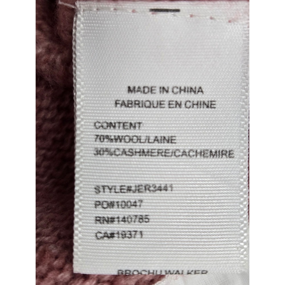 Brochu Walker Pink Wool Cashmere Layered Look Sweater Womens Medium Quiet Luxury - Picture 10 of 14